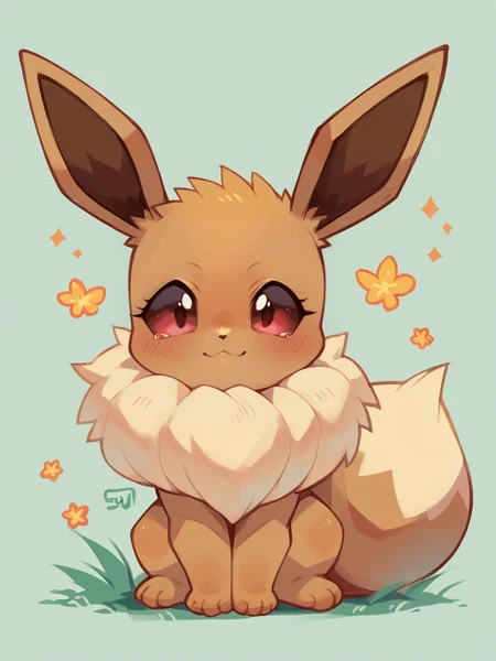 score_9, score_8_up, score_7_up, score_6_up, score_5_up, 1girl, <lora:su1zXLP:1> su1z, eevee 1girl, cute,