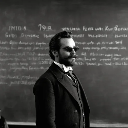 cinematic film still of  <lora:1800's style:1>
19th Century In the 1800's time era a man standing in front of a blackboard with writing on it,solo,1boy,jacket,monochrome,greyscale,male focus,facial hair,parody,formal,sunglasses,suit,beard,mustache,bald , detailed, detailed background, detailed scene, perfect, perfection, cinematic, filmic, historical (themed), 1800's style, shallow depth of field, vignette, highly detailed, high budget, bokeh, cinemascope, moody, epic, gorgeous, film grain, grainy