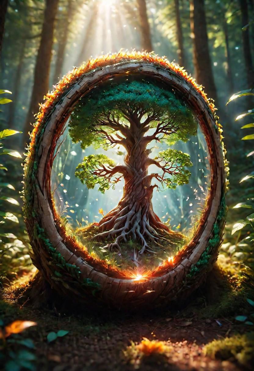 onoff, a photo of a (beautiful:1.2) Yggdrasil, colorful, glowing, ultra detailed, well defined bark and leaves masterpiece <lora:onoff4:1>