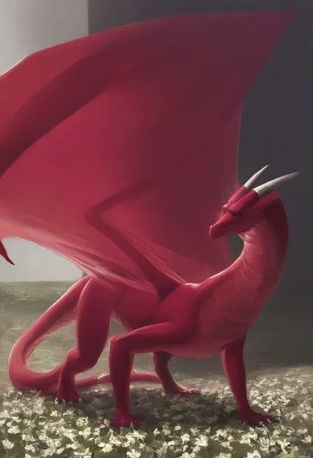 score_9, score_8_up, score_7_up, extreme detail, Masterpiece, Best Quality,realistic lighting, realistic shadows, cinematic lighting, volumetric lighting, bloom, post processing, 4k, high definition, (((( classic dragon, red Dragon, small red dragon, standing on all fours, ((translucent Dragon, translucent red Dragon, ethereal Dragon)), dragon made of fire)))), glowing, flowers, full body, facing the camera, ,
in a japanese castle yard, blooming cherry tree,