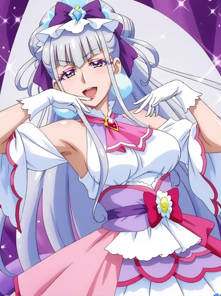 detailed background, shiny skin, posing, uncensored,
<lora:cureamour.pony:1.0>,
cureamour,
large breasts, wide hips,
half-closed eyes, seductive smile, open mouth,