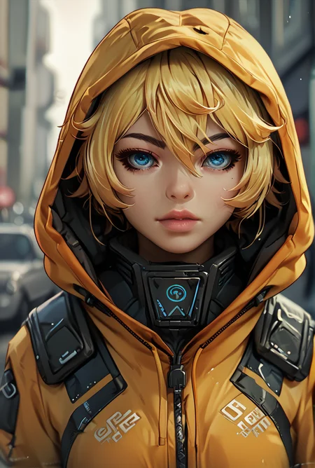 score_9, score_8_up, score_7_up,score_6_up, score_5_up, score_4_up, BREAK
techwear, <lora:TechWearPony:0.8>,
1girl, solo, looking at viewer, hood, blurry background, lips,front view,portrait ,
<lora:TanyaPonyV2:0.6> TanyaDegurechaff,yellow short hair,blue eyes