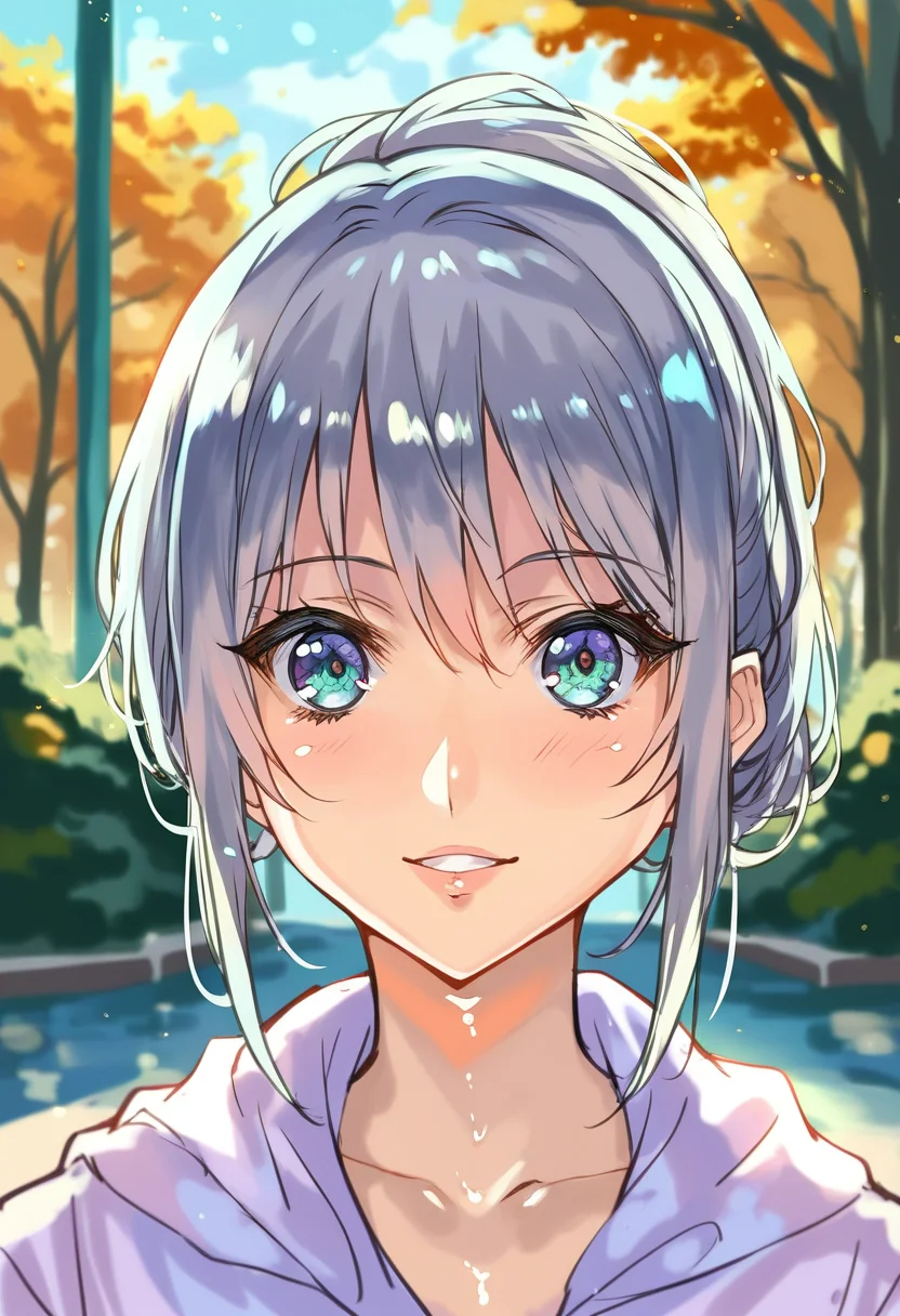 (score_9, score_8_up, score_7_up,masterpiece,best quality,uncensored:1.1),beautiful aesthetic, very intricate, high quality details, source_anime, amazing quality, very aesthetic, absurdres,  newest, scenery, volumetric lighting BREAK,
shiny skin, <lora:add-detail-xl:1> all <lora:zy_Detailed_Backgrounds_v1:1>  <lora:rannou75_pony:0.8> BREAK,
1girl, arima kana, oshi no ko, looking at viewer, solo, face focus, v,
park