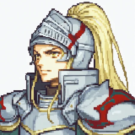 score_9, score_8_up, score_7_up, source_anime, 1girl, <lora:zs_FEGBAPortraitsXL:1> fegbaportraits, portrait, white background, <lora:JadeFE-pdxl:1> defJade, long hair, ponytail, sidelocks, helmet, knight, pauldrons