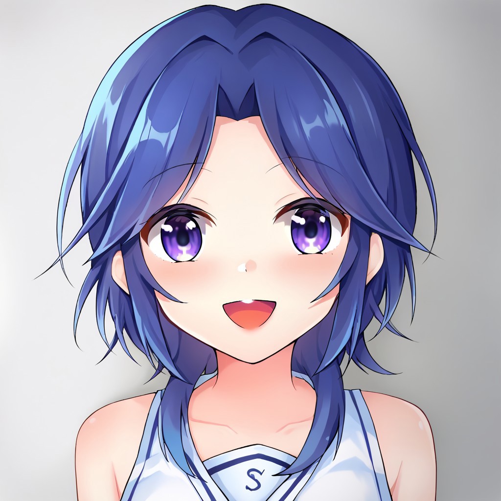 score_9, score_8, score_7, source_anime, hida shouko, POV, looking at viewer, blush, smile, open mouth, upper teeth only