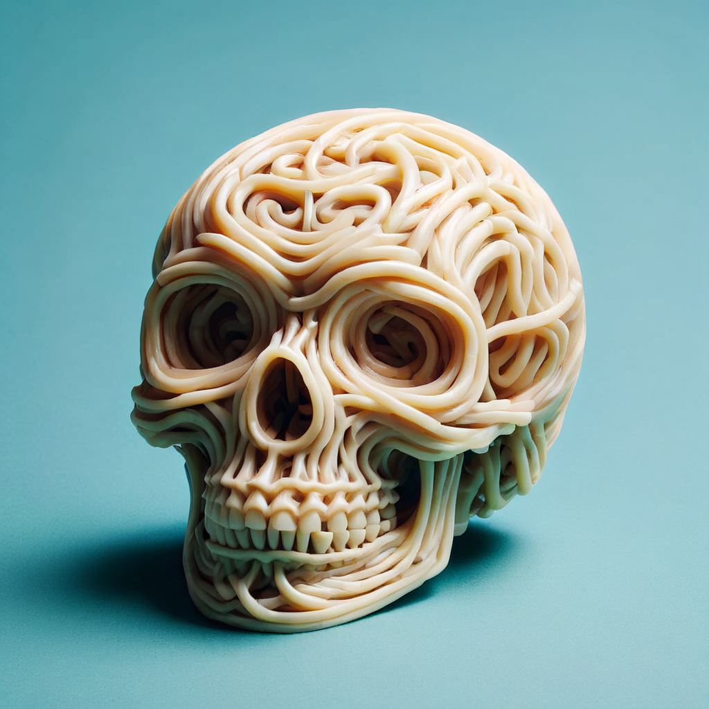 a skull, ud0n<lora:ud0n:1>
