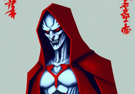 best quality, poster, red green blue eyes, (cyclps man:1.3) in another world, afffff666666
