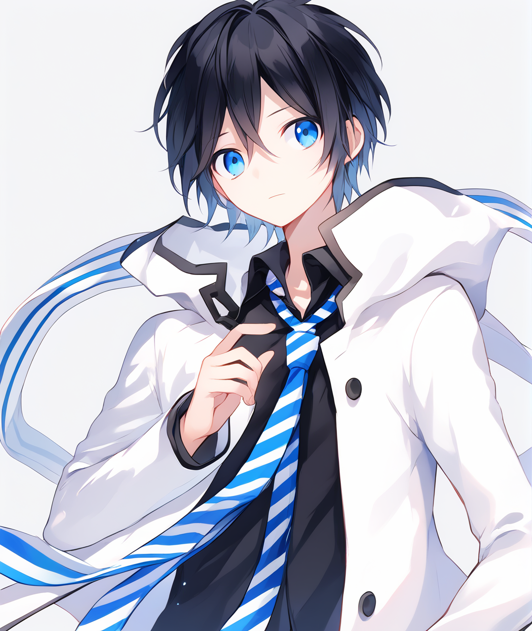 score_9, score_8_up, score_7_up, source_anime,  BREAK
masterpiece, best quality,
1boy, solo, ds2 protagonist, black hair, short hair, blue eyes,
white jacket, hooded jacket, black shirt, striped necktie,
(masterpiece, best quality:1), upper body
<lora:ds2_protagonist.pdxl-00008:1>