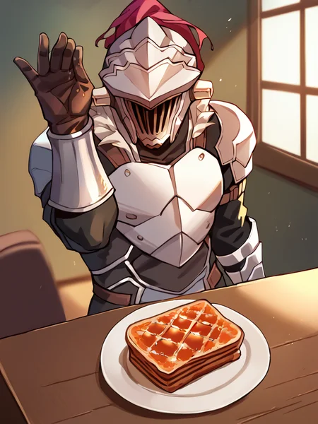 score_9, score_8_up, score_7_up, score_6_up,
BREAK 1boy, <lora:GS13:1> gs_slayer, helmet, visor \(armor\), fur trim, armor, gloves, vambraces, table, plate, <lora:SaltBaeMeme_XLPD_CAME:1> saltbaememe, salt, sunglases