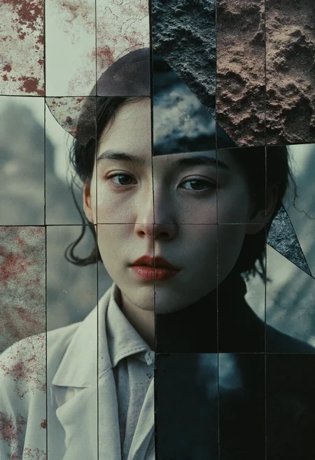 <lora:majicbeauty1:0.45> <lora:majicflus_film_DonRatios:0.40>  <lora:FLUX-Vintage_Abstract_Film:0.25>
