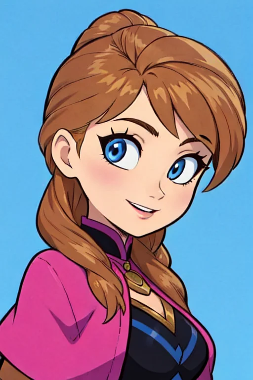 ((masterpiece), best quality), ((1girl)), comic style, <lora:annaDisneyWrise_v10:.5>
