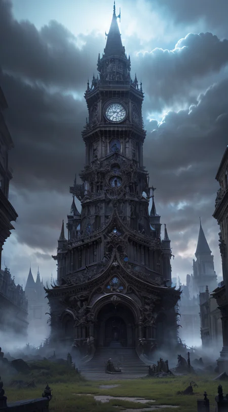 Gothic style, 
Horror-themed, 
Masterwork Painting, Magnum Opus, 
HDR photo of 
 <lora:Biomechanicals_v2_lora1500:0.75> hnsrdlf style,
 <lora:Wizard_Tower-10:0.75> witow, castle, cloud, cloudy sky, grass, no humans, scenery, sky, tower, tree, , intricate biomechanical detail, 
 <lora:locon_conceptlightning_v1_from_v1_64_32:1> lghtnngprsn, lightning, storm 
,
. High dynamic range, vivid, rich details, clear shadows and highlights, realistic, intense, enhanced contrast, highly detailed,
  highres, 8k, uhd, High Dynamic Range, tonemapping, crisp details,  intricate details, fine details,
. Eerie, unsettling, dark, spooky, suspenseful, grim, highly detailed,
. Dark, mysterious, haunting, dramatic, ornate, detailed