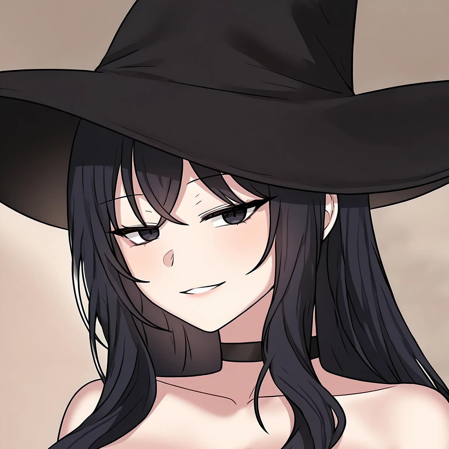 masterpiece,best quality,newest,absurdres,highres,<lora:noobai_ep11_stabilizer_v0.138_fp16:1>,1girl,<lora:my_witch:1>,my_witch,seductive_smile,