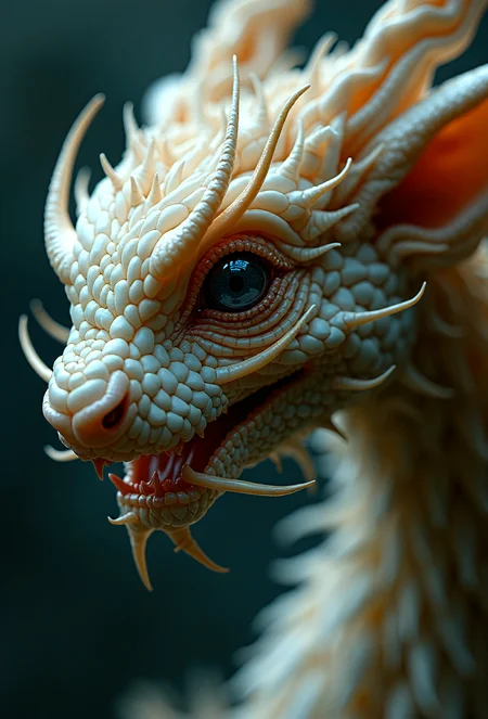 ((Magical Creature)),Hyperrealistic art cinematic film still photography in the style of detailed hyperrealism photoshoot,creature,fantasy,James Christensen,bold lines,hyper detailed,. shallow depth of field,vignette,highly detailed,high budget,bokeh,cinemascope,moody,epic,gorgeous,film grain,grainy,. Extremely high-resolution details,photographic,realism pushed to extreme,fine texture,incredibly lifelike . embedding:EZRealPONYXL,
