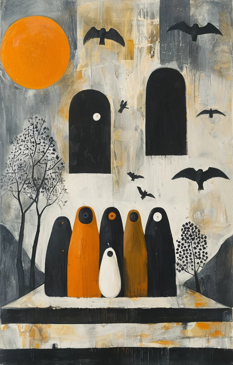 masterpiece,best quality,<lora:tbh198-sdxl:0.9>,illustration,style of Mary Fedden animals