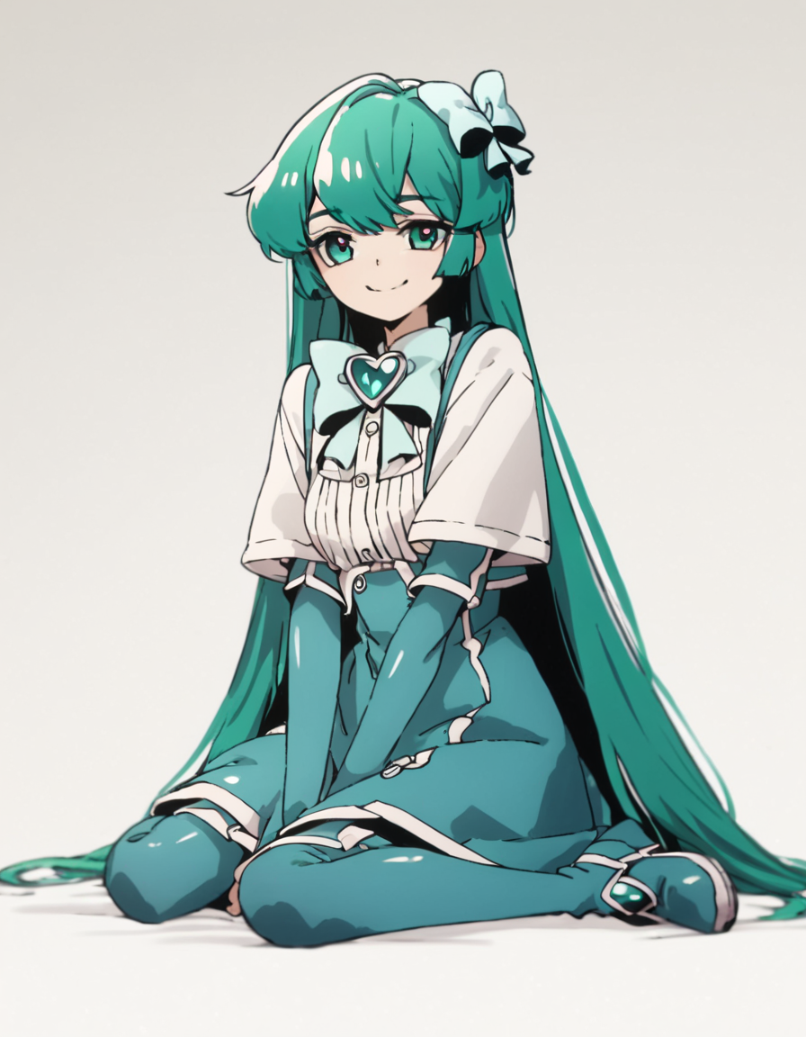 score_9, score_8_up, score_7_up, score_6_up, score_5_up, score_4_up, source_anime,  Sayo, solo , magical girl, sitting, smile