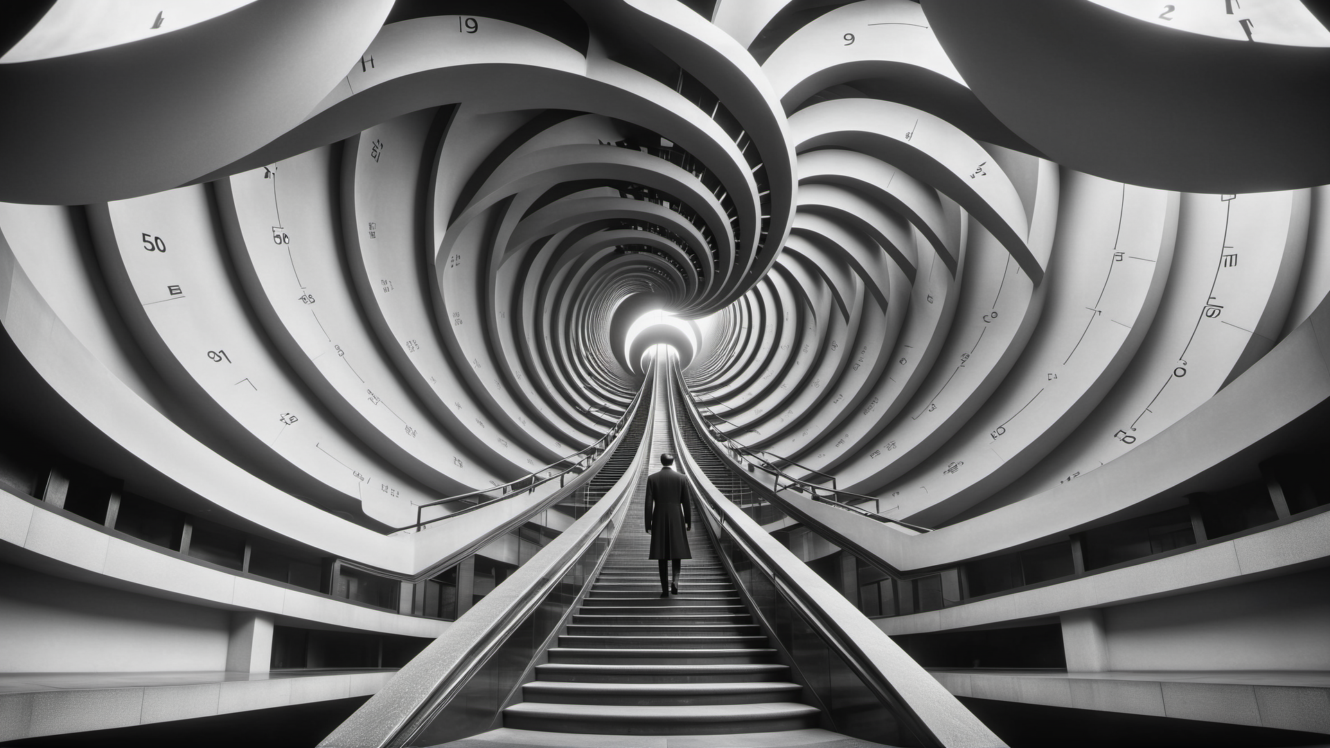 Positive: cinematic photo Director Sergei Eisenstein style - film still 1925. In the future, metropolis style, old movie grain
 <lora:FaeTastic:0.7>  <lora:Director Sergei Eisenstein style:0.7>
 . 35mm photograph, film, bokeh, professional, 4k, highly detailed, architecture stairs inside a geometrical pattern by Escher, optical illusion, math ilustration, sine wave, gaussian distribution, tessellation, use of mathematics, geometry, and optical illusions to create impossible worlds and mind-bending images. themes of infinity, recursion, and transformation.