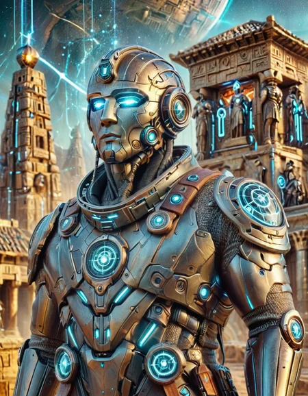 cinematic still outatimelora, soldier, futuristic, ancient city . emotional, harmonious, vignette, 4k epic detailed, shot on kodak, 35mm photo, sharp focus, high budget, cinemascope, moody, epic, gorgeous, film grain, grainy, outatimelora, soldier, futuristic, ancient city, enchanted, magic, dramatic light, gorgeous, highly detailed, clear, sharp, focus, cinematic, new epic, professional, colorful, vivid, attractive, creative, relaxed, beautiful, surreal background, ambient, cute, fine, intricate, atmosphere, perfect, luxurious, extremely expressive, vibrant colors, focused