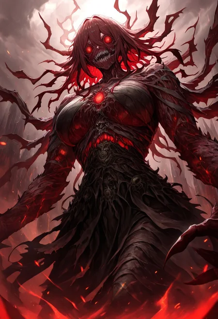 masterpiece, best quality, newest, absurdres, highres,
TWEV1.0, no humans, monster, edlrich, eldrich abomination, giant,