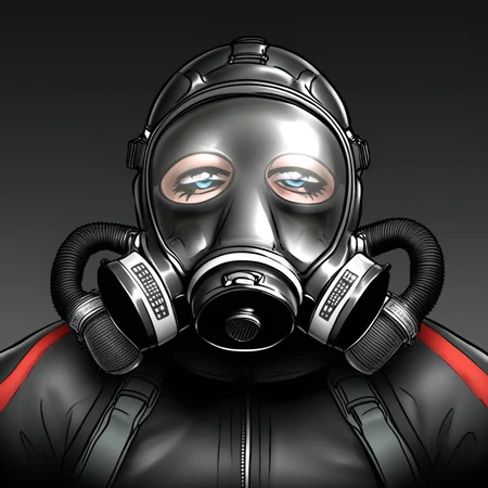 SCB, gas mask