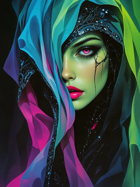 famous masterwork fantasy digital painting, hyper-realistic, photo-realistic, ultra detailed, high resolution, uhd, 8k, 4k, epic, highly aesthetic, gorgeous, beautiful, dramatic, accurate, dynamic composition, at night, dim lighting, i am the master of your nightmares, touching your mind, infecting your soul, taste of pollution, poison running through your veins, fighting the internal pain, i hear him calling, my enemy, a silent scream in agony, one step from falling, i hear him calling out my name, trapped in the shadows, enlightened by darkness, guided by demons, for eternity, ghastly silhouette, alien geometry, shifting forms, forbidden tome, deadly beauty, the color palette is predominantly fuchsia and sea green and imperial purple and ultramarine blue, lovecraftian, cthulhu mythos, aidmafluxpro1.1, arsmoviestill, 80s fantasy movie still, <lora:flux_pro1.1_detailer-v0.3-flux-by_aidma:0.68> <lora:style-80s_fantasy_movie-v3-flux-by_arsmachina:0.96>