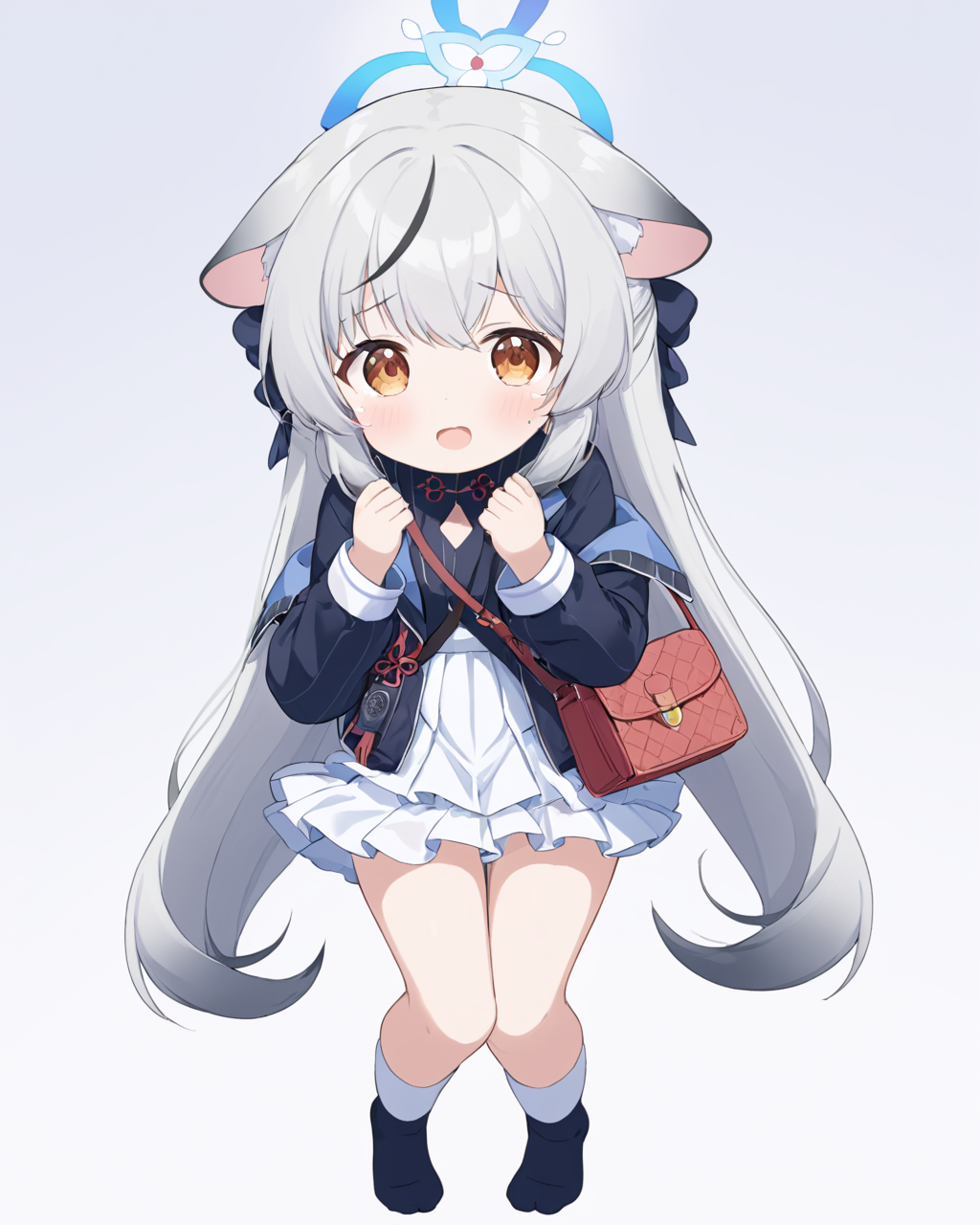 kokona \(blue archive\),1girl, solo, looking_at_viewer, halo, object_hug, sidelocks, white_background, stuffed_animal, frilled_skirt, socks, tears, handbag, simple_background, long_sleeves, open_mouth, wariza, jacket, white_skirt, blush
<lora:kokona_(blue_archive)_image1689_2023-11-28-000014:1>halo. gorgeous,key visual, vibrant, studio anime,award-winning, professional, highly detailed,high budget, cinemascope