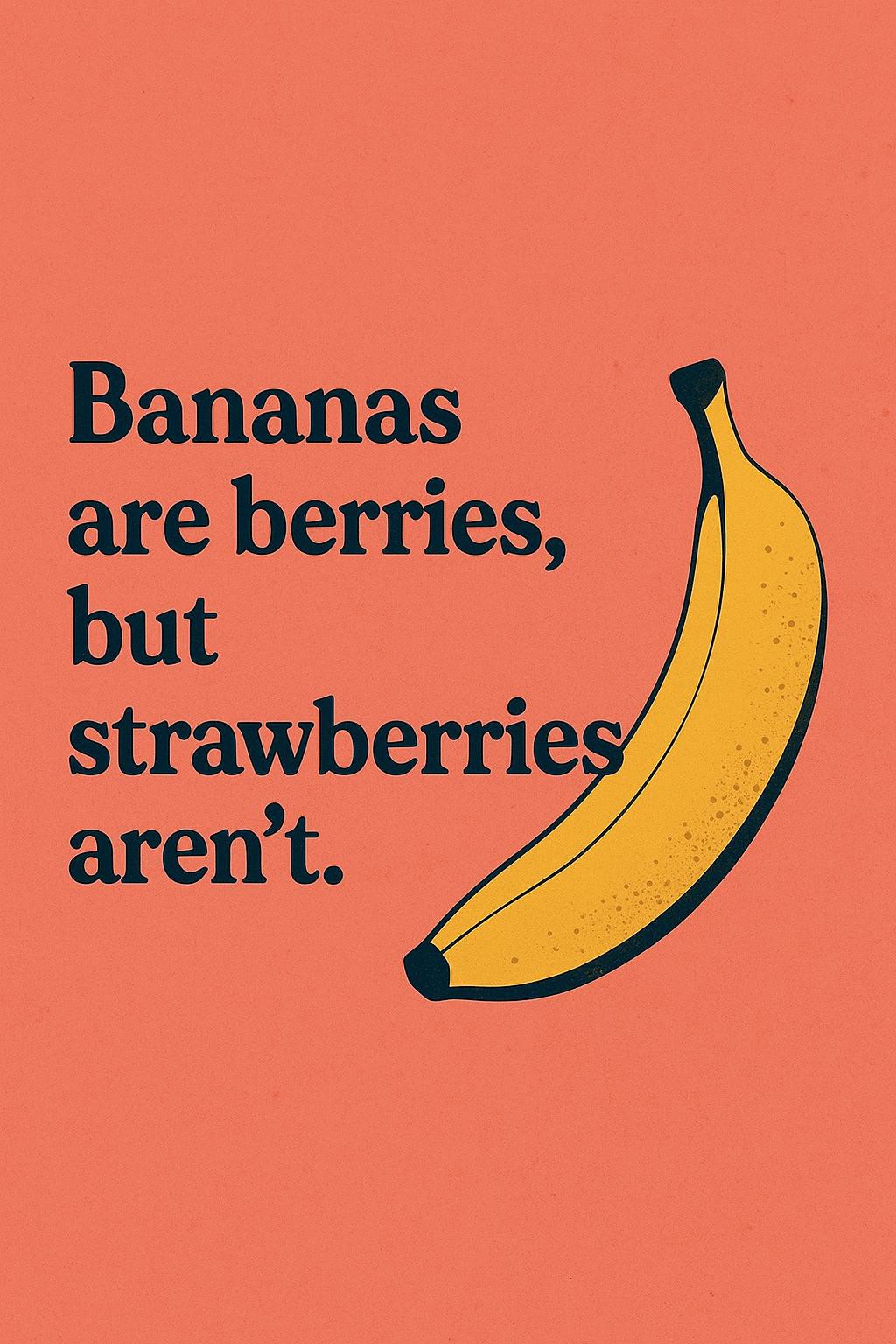 write a random and commonly unknown fact. This fact has to be accurate. The image is stylish and creative.