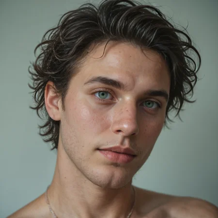 Stable_Yogis_PDXL_Positives
<lora:Super_Skin_Detailer_By_Stable_Yogi_PD0_V1:0.8> natural skin texture, fine pores, realistic skin, intricate skin details,  skin dentation, detailed eyes, detailed hair, 
 <lora:Super_Eye_Detailer_By_Stable_Yogi_SDPD0:0.3>  Sharp 4K cinematic close-up of a young man, messy black hair, piercing green eyes, faint freckles, and dramatic shadow play on the face.