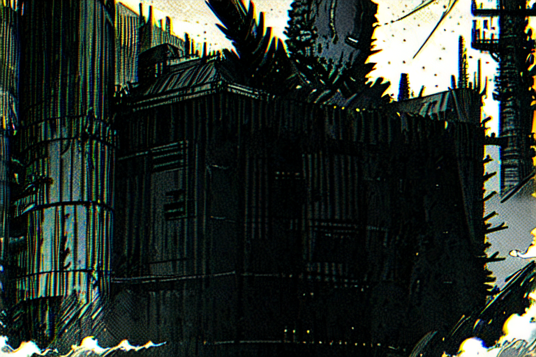 highly insanely detailed, masterpiece, top quality, best quality, highres, 4k, 8k, RAW photo, (very aesthetic, beautiful and aesthetic),  
tsutomu nihei,nihei_tsutomu,blame!,blame gakuen!,abara,TNstyle,sidonia_no_kishi,(tower,city ruins,stairs,hangar,mausoleum,sidonia \(ship\),giant room),ventilation fan,ventilation shaft,letterboxed,concrete walls,metal walls,gauna,gauna mech,dome,bones,air conditioner,drainpipe,clouds,star \(sky\),starry sky,light particles,foggy,fog,smoke, 
<lora:ABARA:1>, 
(1girl:1.3), 
solo focus, 
(pure magenta background,transparent background:1.2),âââ