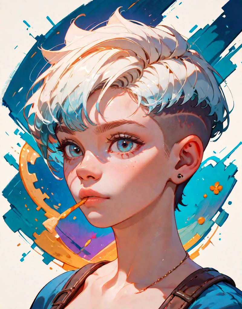 zPDXL2, <lora:SD15Lorium:1>, 1babes,
Food photo
of a Ancestral figure,
Pixie Cut, 
portrait