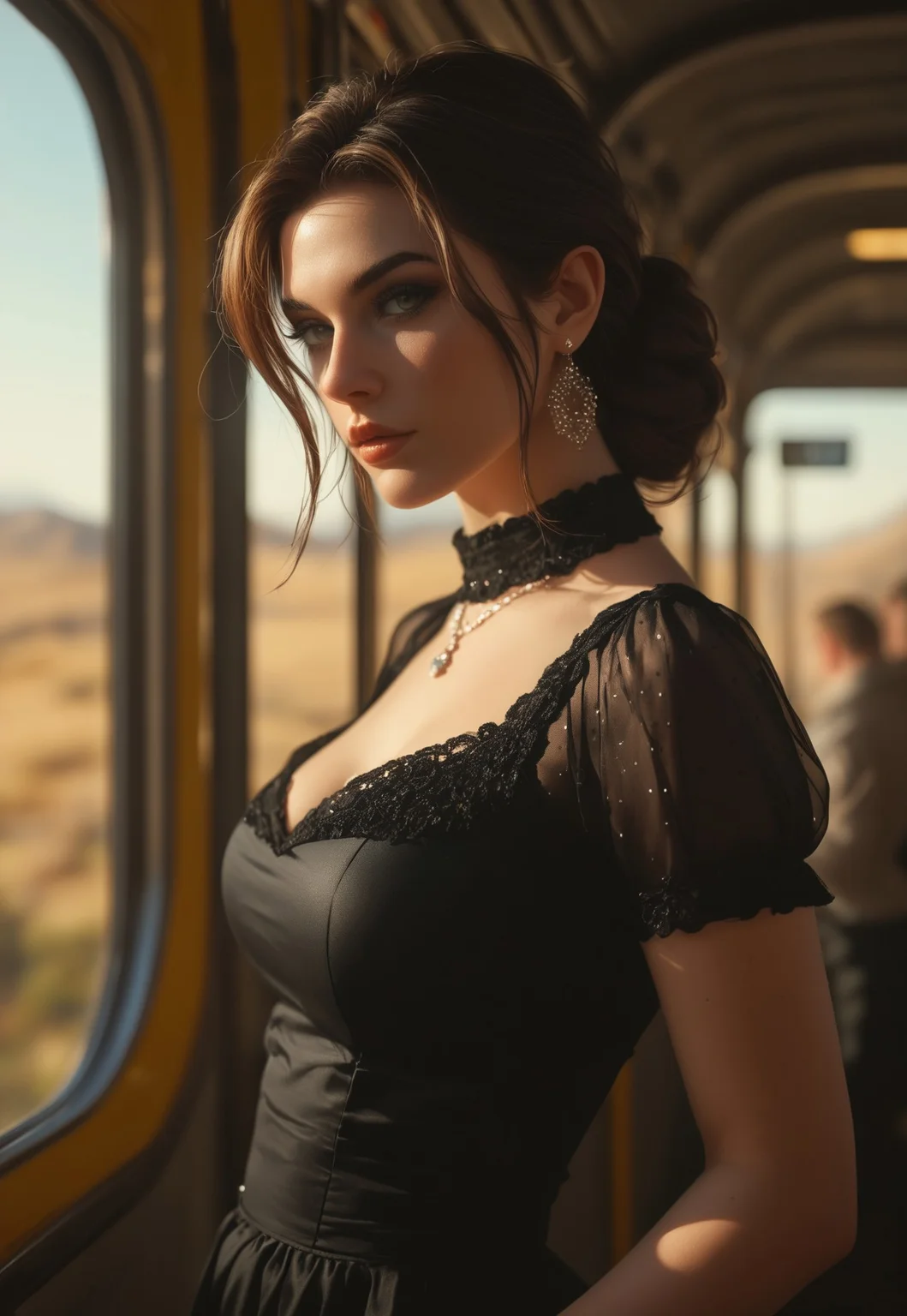 safe_pos, analog style, train 1930, landscape, conceptual art portrait in 8k resolution by Greg Rutkowski, Artgerm, WLOP, Alphonse Mucha hyperdetailed and complex dynamic lighting Trendy splash art on triadic colors from Artstation Unreal Engine 5 volumetric lighting, gothic clothing
(Bright colors, rich bright light:1,4)
<lora:add-detail-xl:1>
<lora:Dynamic Poses:1>
(((full-clothed))),
BREAK
score_9, score_8_up, score_7_up, score_6_up, source_cartoon, rating_explicit, Expressiveh, (((((upper body))))), dynamic pose