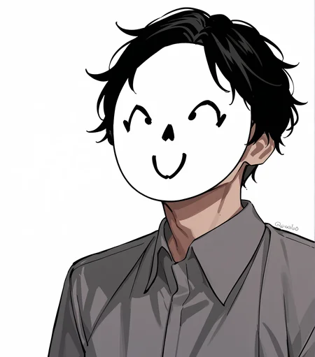 score_9, score_8_up, score_7_up, score_6_up, score_5_up, score_4_up, BREAK, cowboy shot, solo,
<lora:sensei-11:1>, senseidoodlemask, mask, black hair,