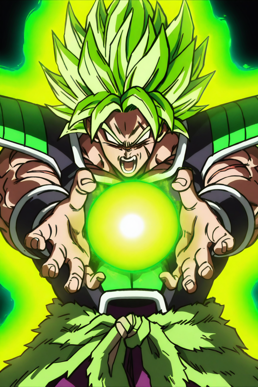 masterpiece, best quality,   broly, charging energy, solo, open mouth, blonde hair, simple background, 1boy, upper body, male focus, teeth, armor, muscular, glowing, scar, spiked hair, wristband, scar on face, no pupils, blank eyes, super saiyan, energy ball, saiyan armor, green aura,   ,<lora:DBSBroly_Style_IXL_v2:1.0>,