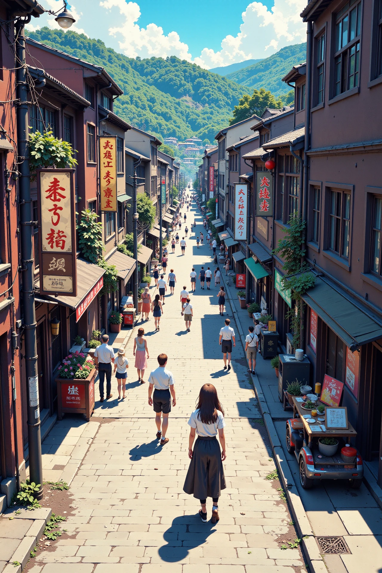 a street full of people beautiful  anime landscape, early morning, woman, very intricate, very detailed, sharp, bright, colorful, <lora:Hand v2:0.5> <lora:Anti-Blur:1><lora:Insane Detail Slider:0.25>  <lora:flux.1_lora_flyway_Epic-detail_v2:0.3> <lora:fluxenhancer:0.25> <lora:ROWER:0.6>   <lora:J_Anime:0.6> j_art