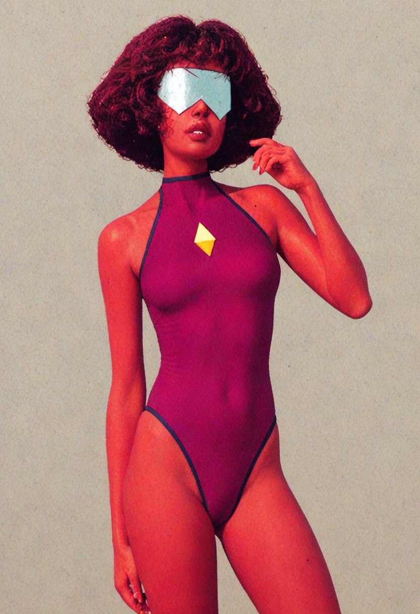 score_9, score_8_up, score_7_up, score_6, score_5, score_4, source_cartoon, realistic, rating_questionable, l0ngt0rs0, 1girl, swimsuit, <lora:long:0.8> ((garnet \(steven universe\)))