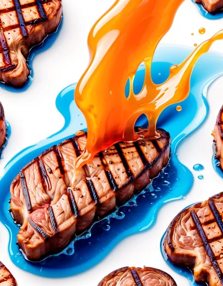 abstract color splash with water <lora:ral-grilled-sdxl:1> made of ral-grilled