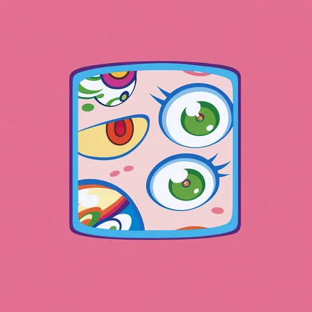 score_9, score_7_up, score_6_up, score_5_up, score_4_up, flat color, no lineart, clean lines, BREAK
green eyes, blush stickers, no humans, eye focus, solo, abstract, looking at viewer, pokemon (creature), open mouth, colorful
<lora:murakami_style:1>