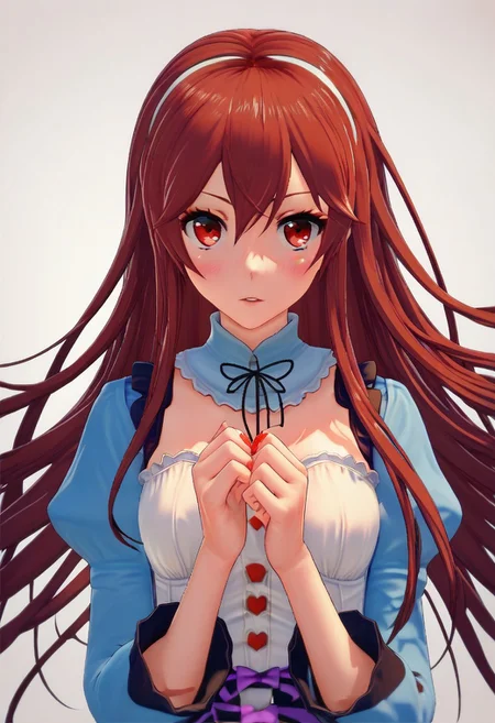 score_9, score_8_up, score_7_up, 1girl, A young woman, alice in wonderland style, ami_arakawa as the red queen