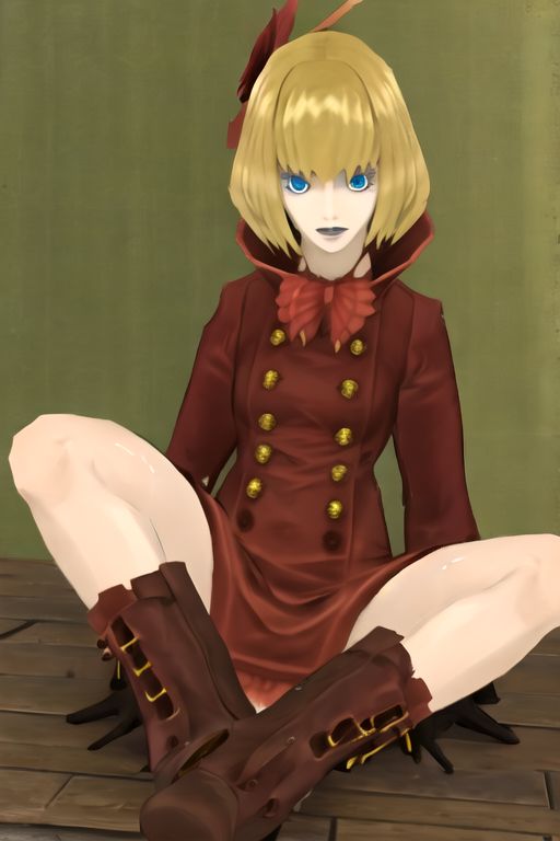 solo_focus, 1girl, (((masterpiece))), ((best quality)), ((ultra-detailed)), high resolution, absurdres, highres, ultra-detailed 8k unity wallpaper, 
chizurusmt, blonde hair, short hair, blue eyes, hair ornament, long dress, boots, gloves,