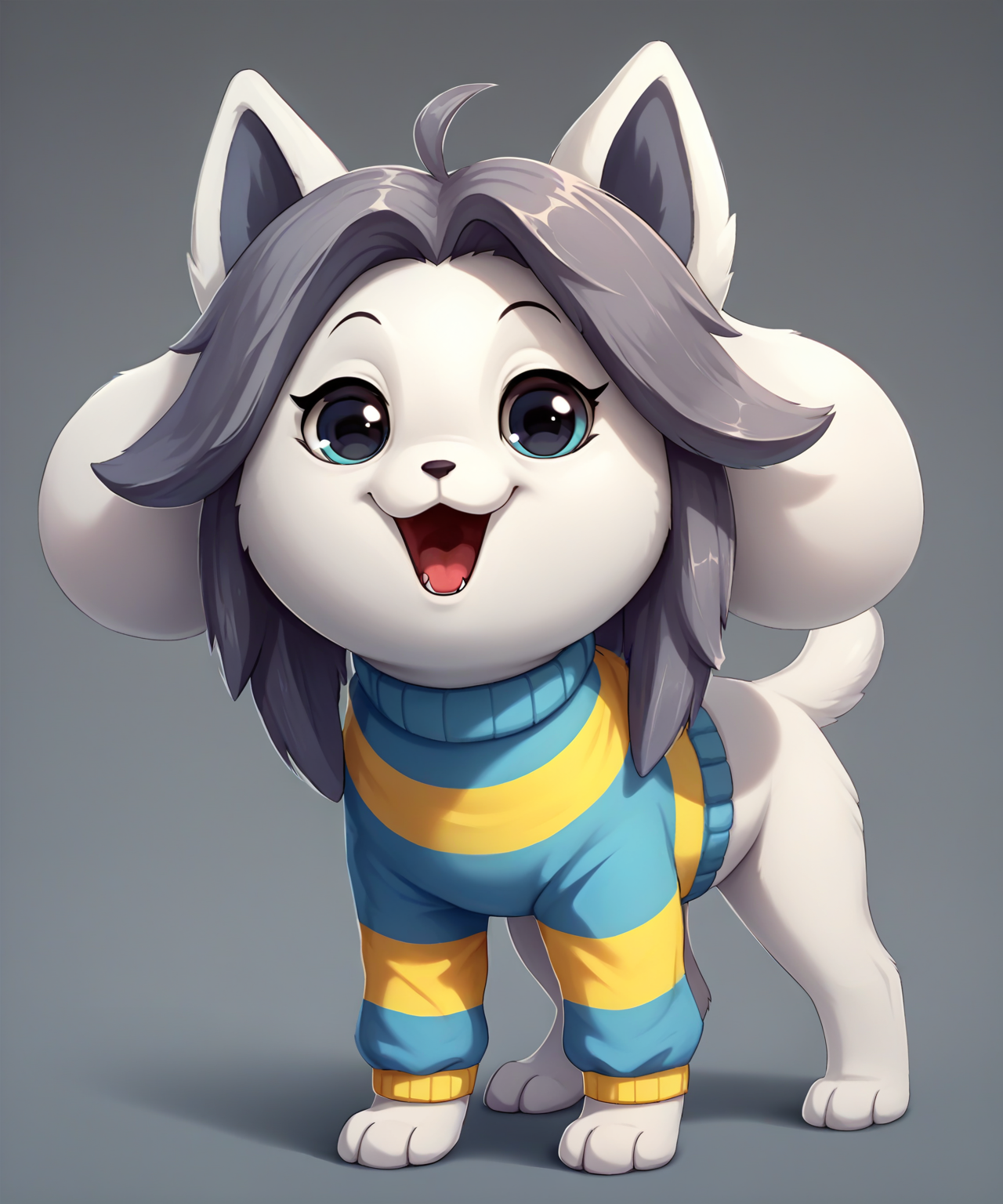 score_7_up,<lora:temmie:0.8>,temmie,feral,looking at viewer,open mouth,