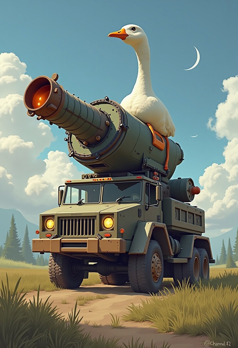 *Channel_42*
BEHOLD!!!!! THE GOOSEINATOR!!!!!! A laser cannon that will instantly turn the whole tri-state area into a nesting zone for Geese.