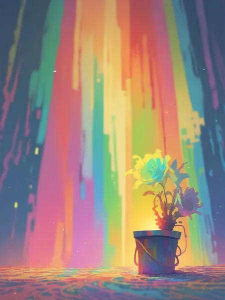score_9, score_8_up, score_7_up, score_6_up, score_5_up, <lora:th3rm4lXLP:1> th3rm4l, solo, colorful, 1girl, thermal, orange, green, yellow, blue