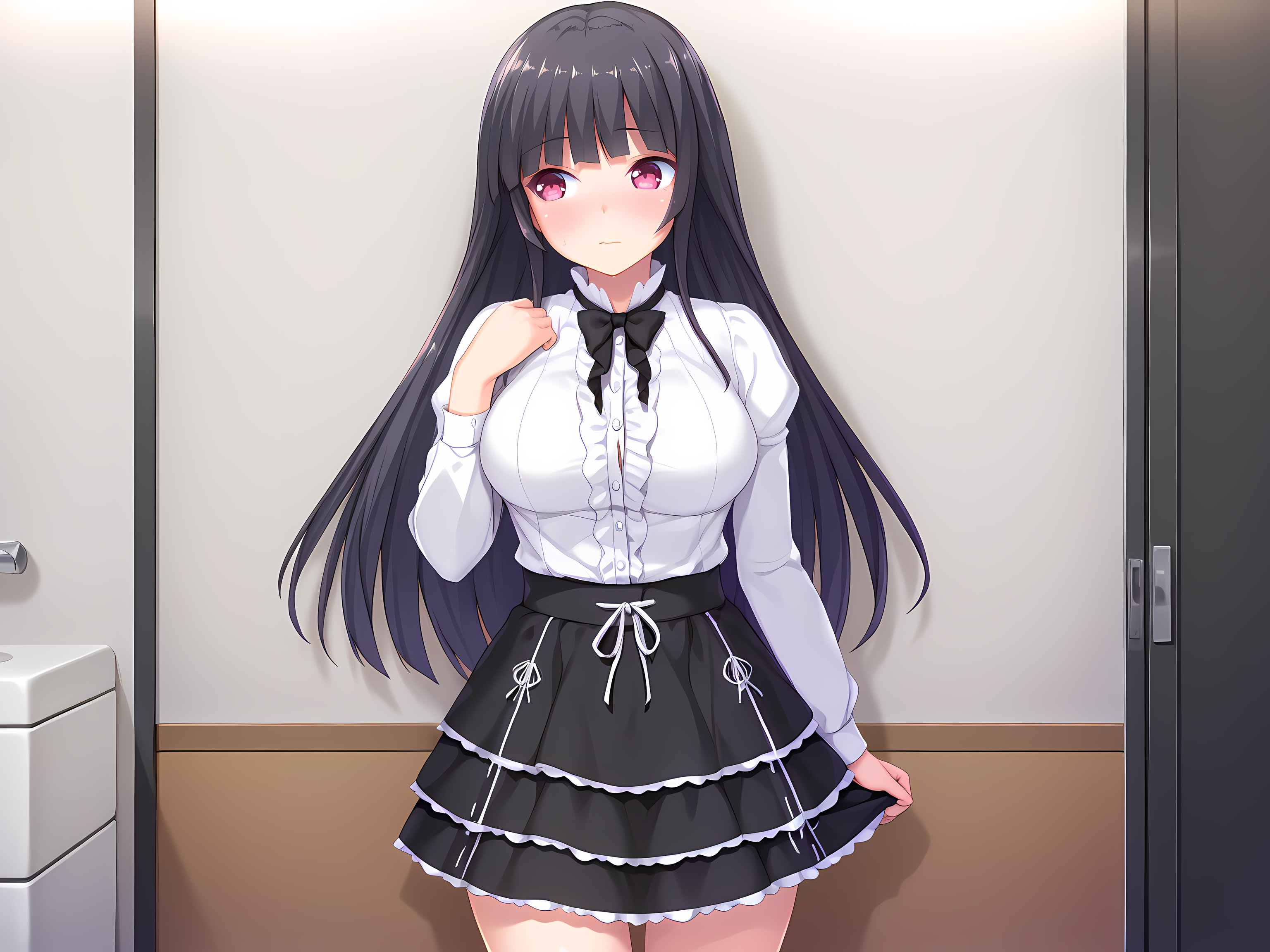 <lora:Kukizawa_Kokoro_-_Yamizome_Revenger_-_Escude:1>,1girl,solo,kokoro,large breasts,casual outfit,cowboy shot,, masterpiece,best quality,amazing quality,