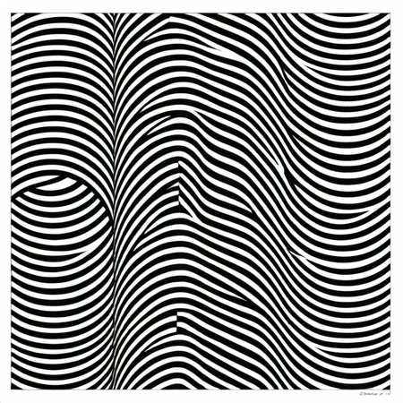 stripes Le Parc a cross path with a black and white design abstraccion geometrica, stripes, lineas, patterns, black and white <lora:LeParc_AI_LoRA_XL_v2.1:1>