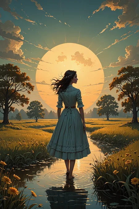 by Peter Mohrbacher and Phil Koch in the style of Amy Earles and Zisis Kardianos
