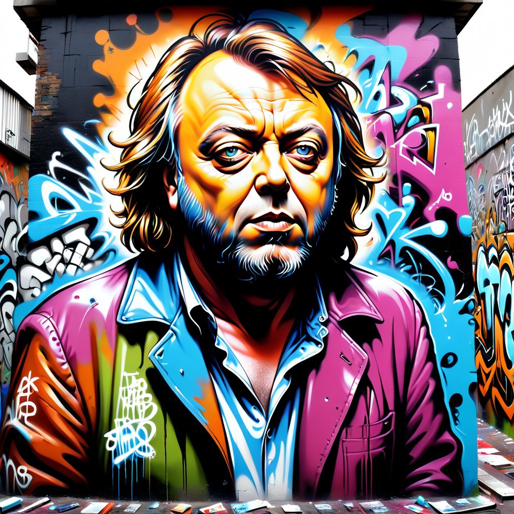 trendy christopher hitchens atheist masterpiece graffiti Jed-Gr4ff1t1,