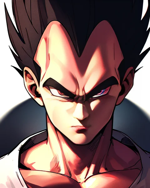 1guy, masterpiece, best quality, absurdres, wallpaper, detailed face, detailed eyes, Vegeta, <lora:Vegeta:0.41>
