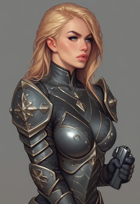 score_9, score_8_up, score_7_up, realistic skin texture, detailed anime, HD32k, sci-fi, 1girl, solo, bangs, on a battlefield in an alen city street, white and black armor, bodysuit, skin tight, holding, holding railgun, firing weapon
(((full-clothed armor))), ((long big pistol in hands, handgun in hands))
BREAK
strange world background score_9, score_8_up, score_7_up, score_6_up, source_cartoon, rating_explicit, Expressiveh, (((((close up, portrait))))), dynamic pose