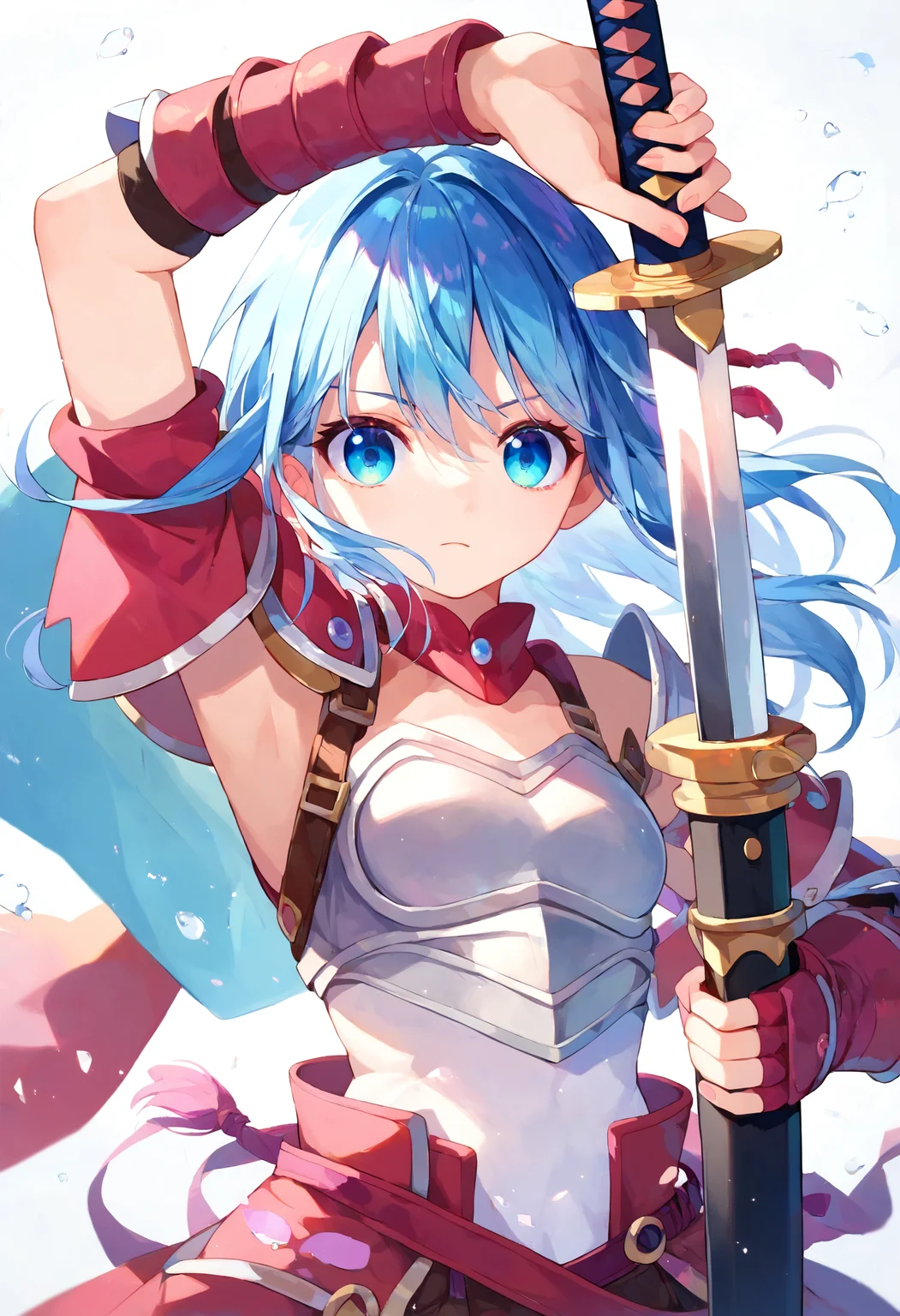 score_9, score_8_up, score_7_up, 1girl, arm up unsheathing sword, armor
<lora:unsheathing_pose_vertical_3_final:1>