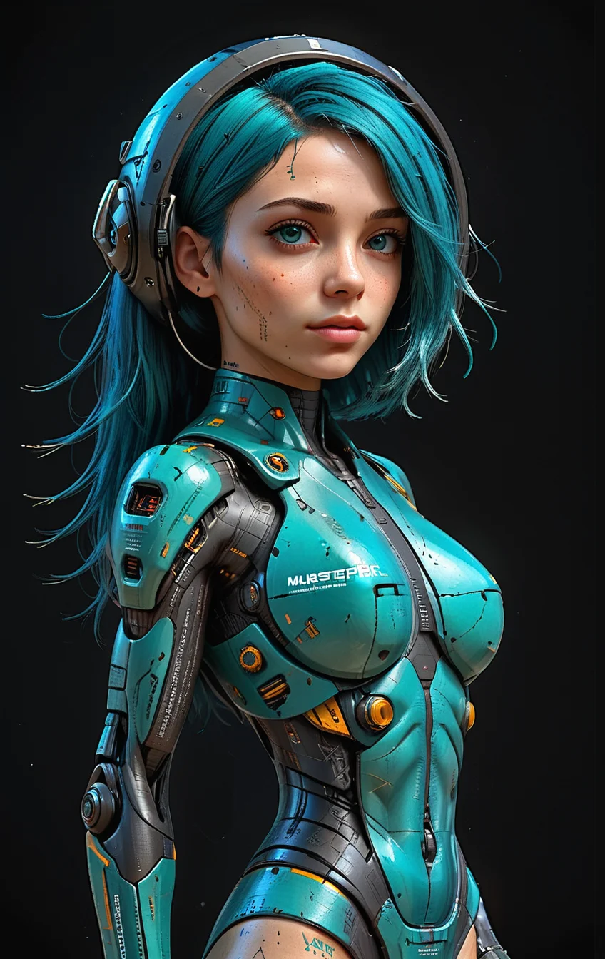 (in ARTIST style:1.4), (masterpiece:1.7), (full body:2),
cute teal hair 21yo girl on the beach with (science fiction texture, science fiction skin, someplastic, no humans, black background, simple background, still life, english text, realistic, device, skin texture) skin,
(masterpiece:1.8), (highest detailed:1.8), (angle:1.8), perfectly lighted, (contrast), (saturated), (((sharp focus))), (hyperdetailed:1.3), (intricate details:1.2), (Refined details:1.3),
(best quality:1.5), highly detailed textures, vibrant colors,
<lora:Someplastic:1>,
<lora:add-detail-xl:1> (ultra sharp focus:1.8), (detailed skin:1.8), (detailed windows:1.8), (thin lines:1.8), (best quality:1.8),
<lora:Apparatus_-_Traction_City_Walkers_Vehicles:0.7>,